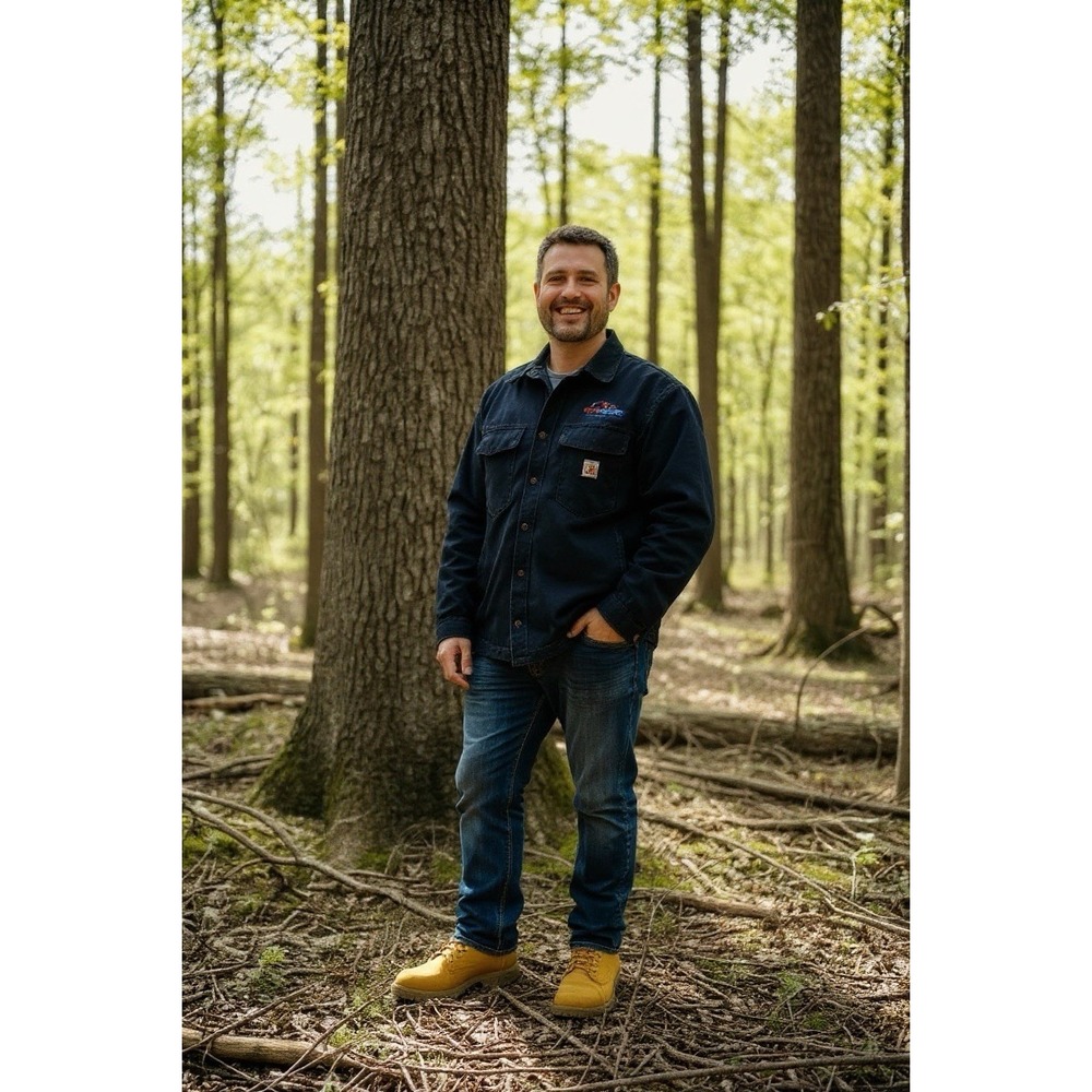 Carhartt Loose Fit Firm Duck Insulated Coat Work Utility Mens L Tall Blue XLNT